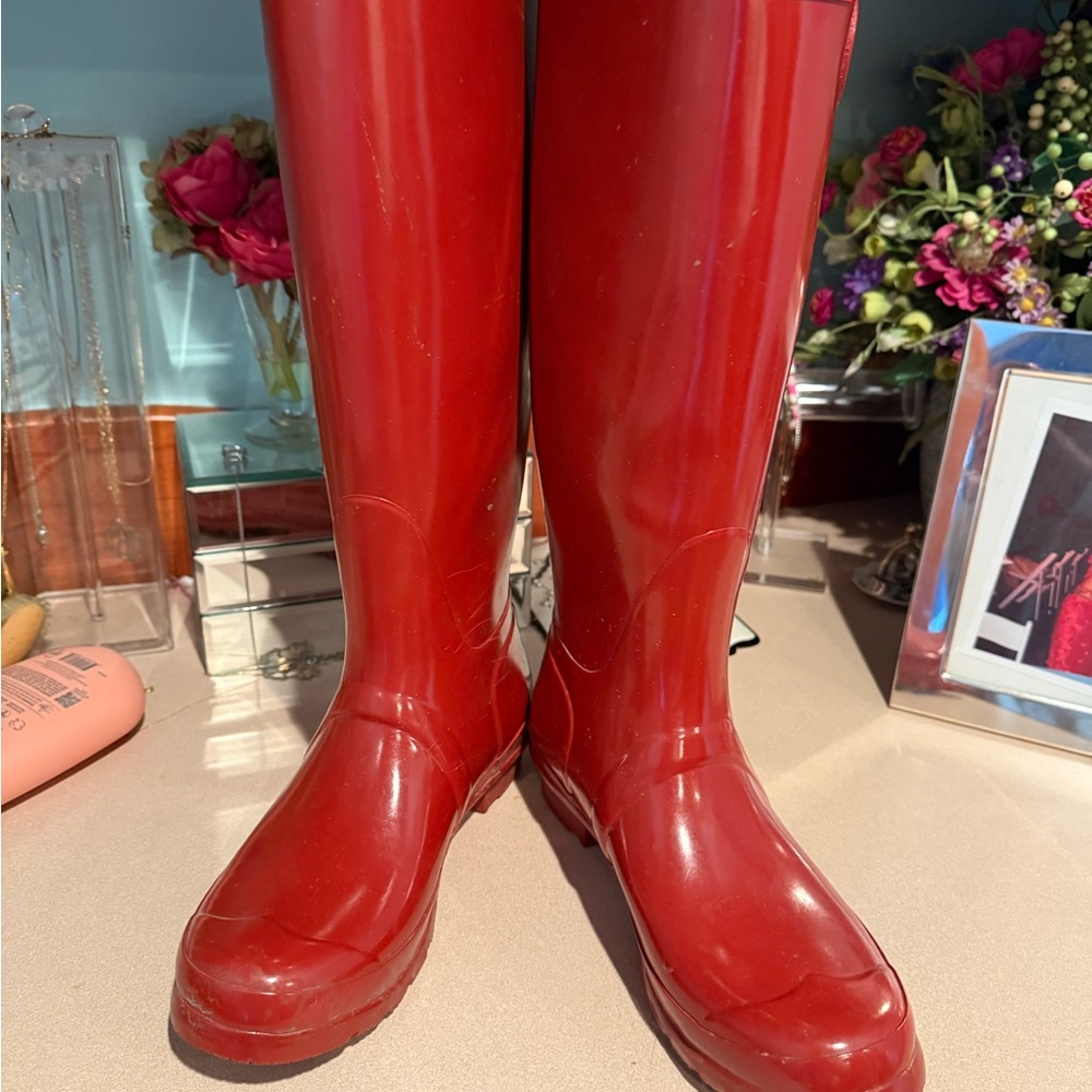 Hunter Red Rain Boots